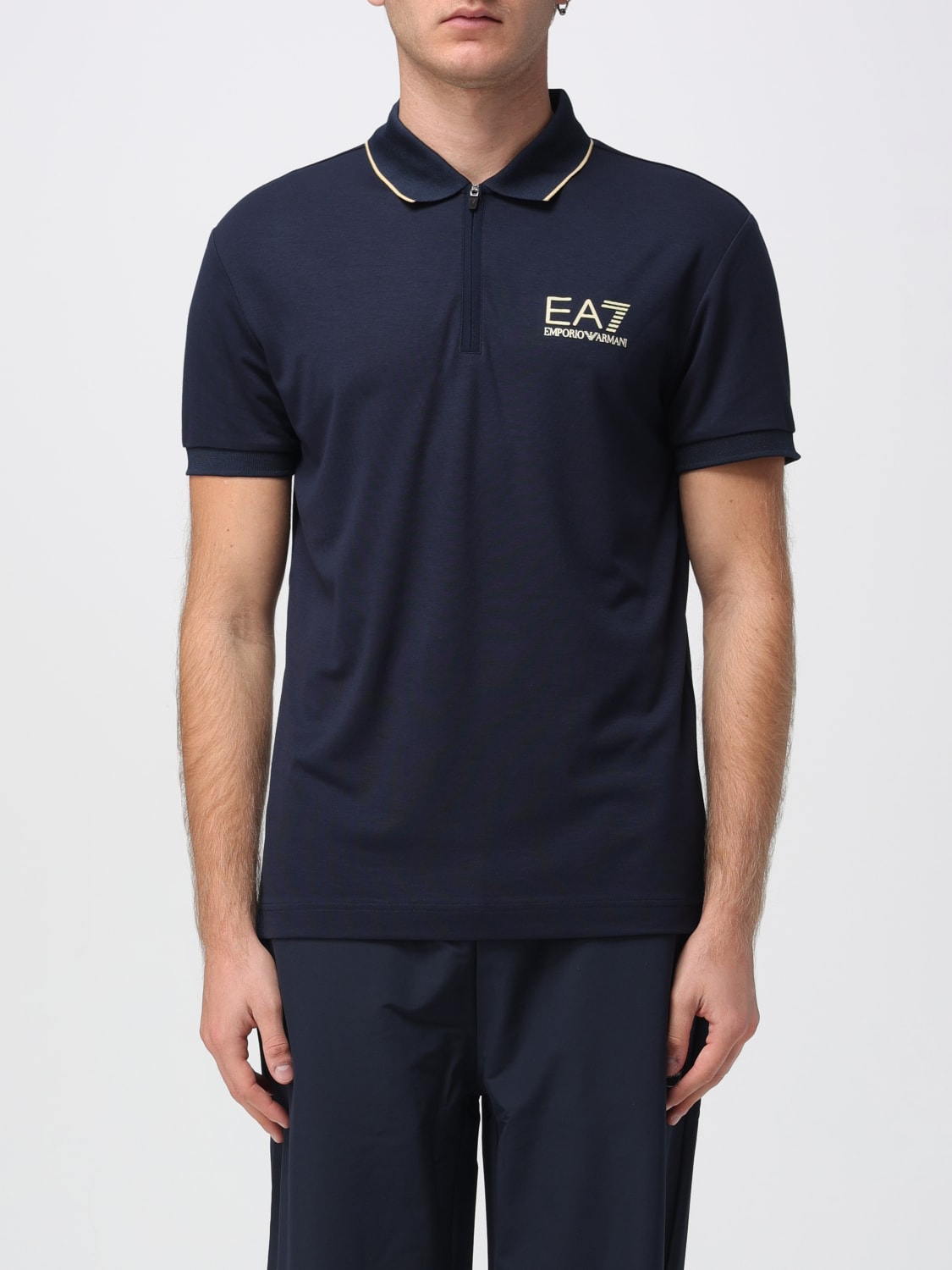 EA7 POLO SHIRT: Polo shirt men Ea7, Blue - Img 1