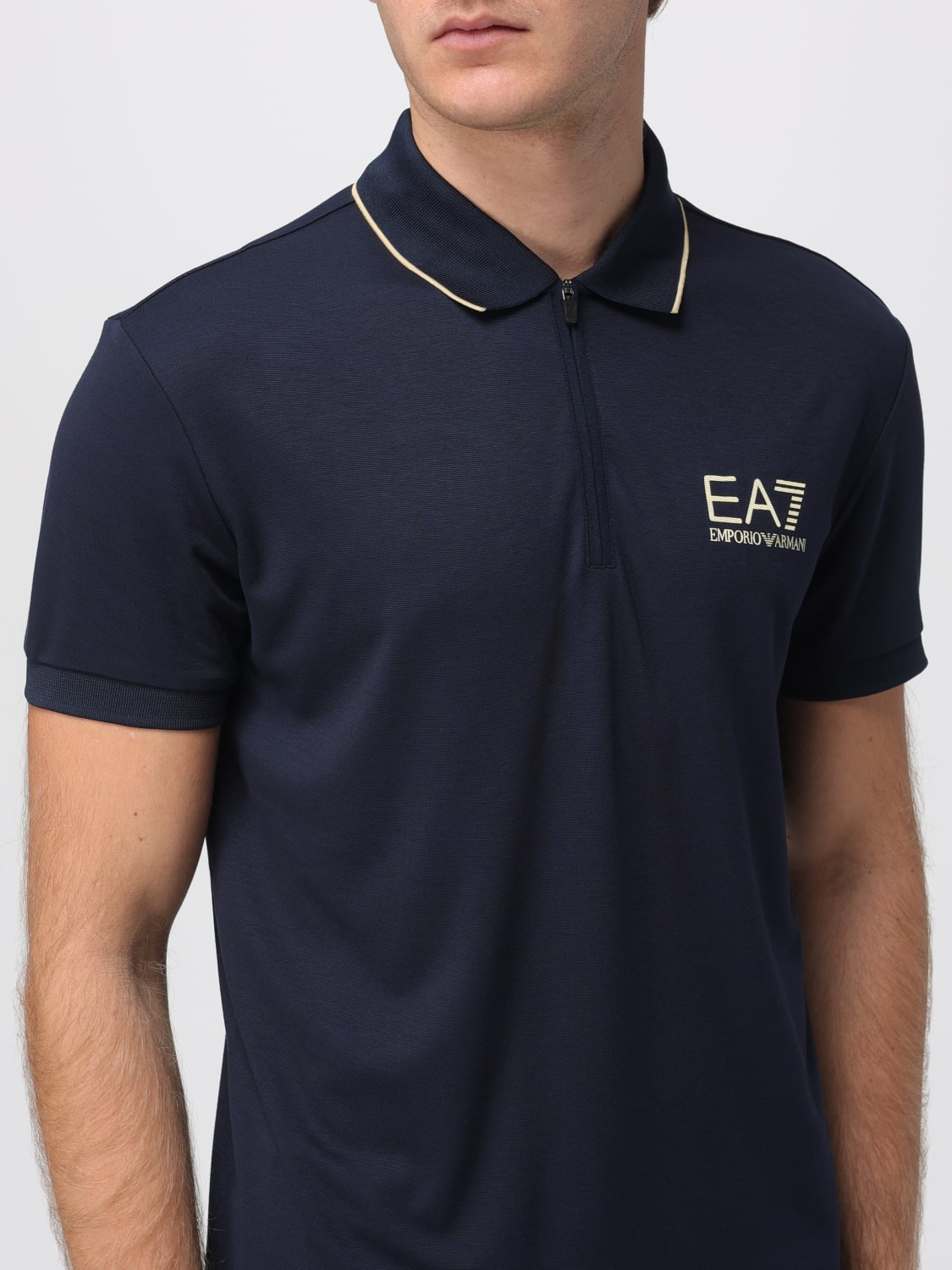 EA7 POLO SHIRT: Polo shirt men Ea7, Blue - Img 3