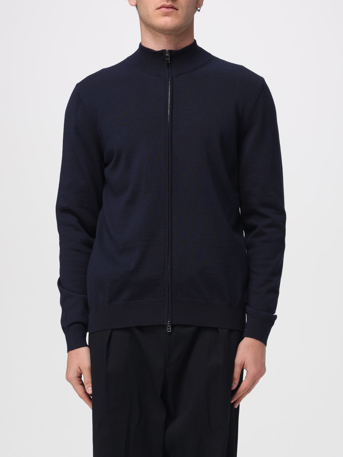 BOSS SWEATER: Sweater men Boss, Blue - Img 1