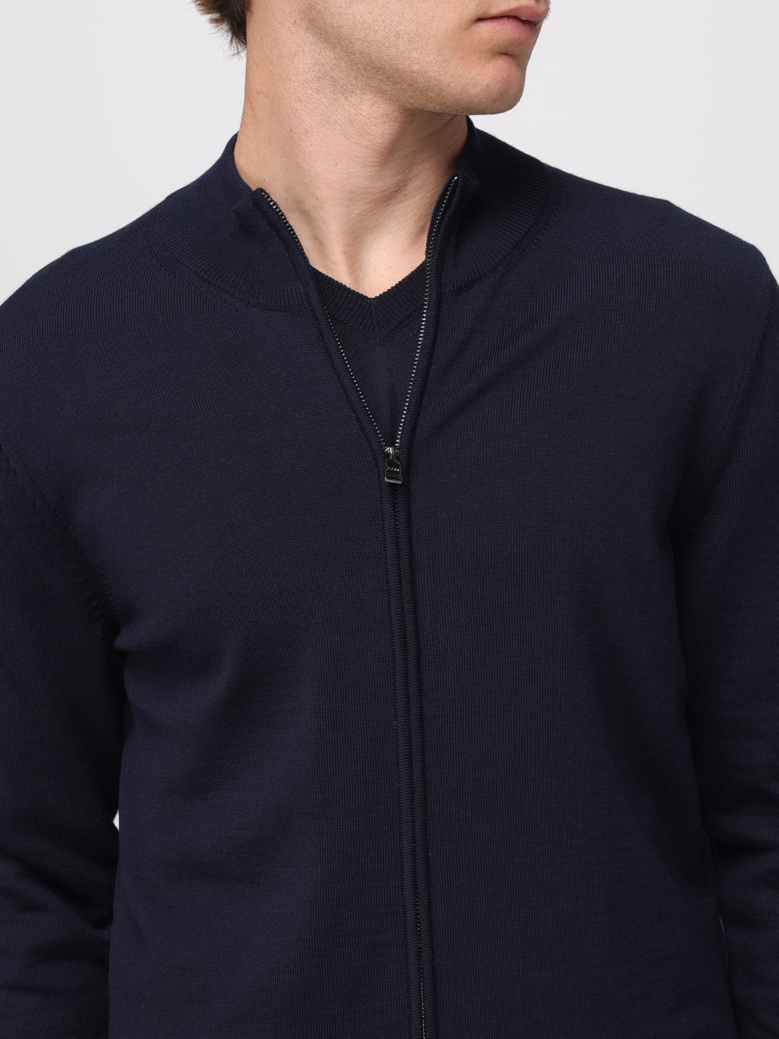 BOSS SWEATER: Sweater men Boss, Blue - Img 4