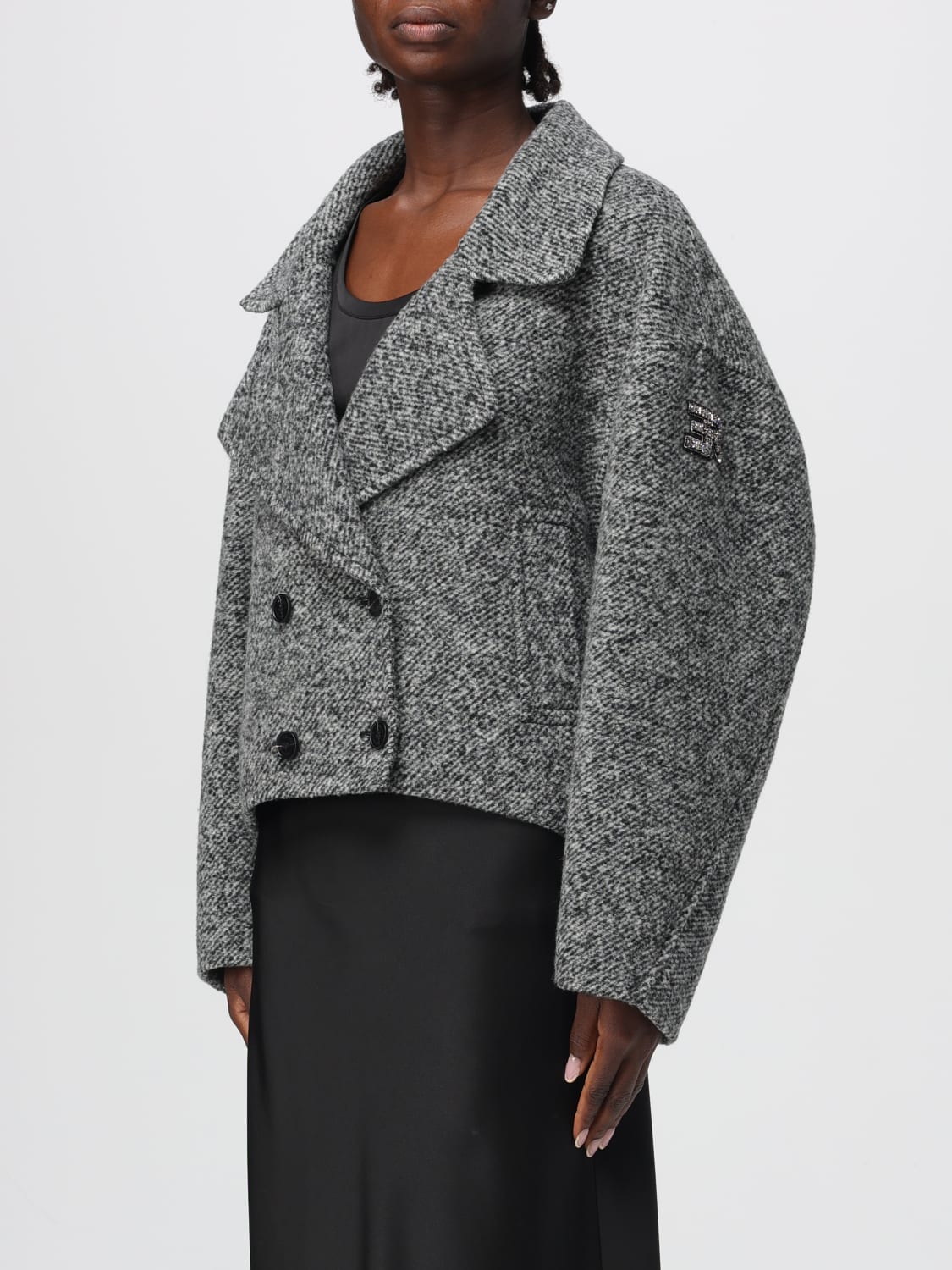 ERMANNO FIRENZE COAT: Jacket woman Ermanno Firenze, Grey - Img 3