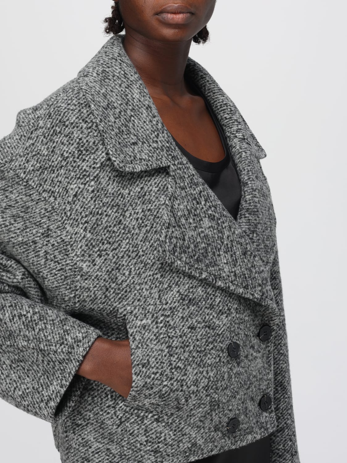 ERMANNO FIRENZE COAT: Jacket woman Ermanno Firenze, Grey - Img 4