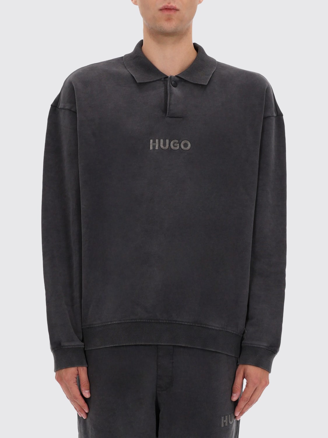 HUGO SWEATSHIRT: Sweatshirt men Hugo, Grey - Img 1