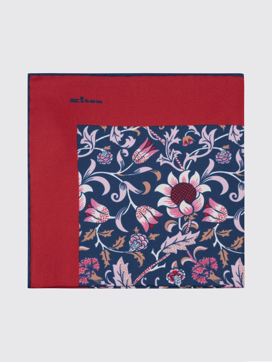 KITON POCKET SQUARE: Bag men Kiton, Red - Img 1