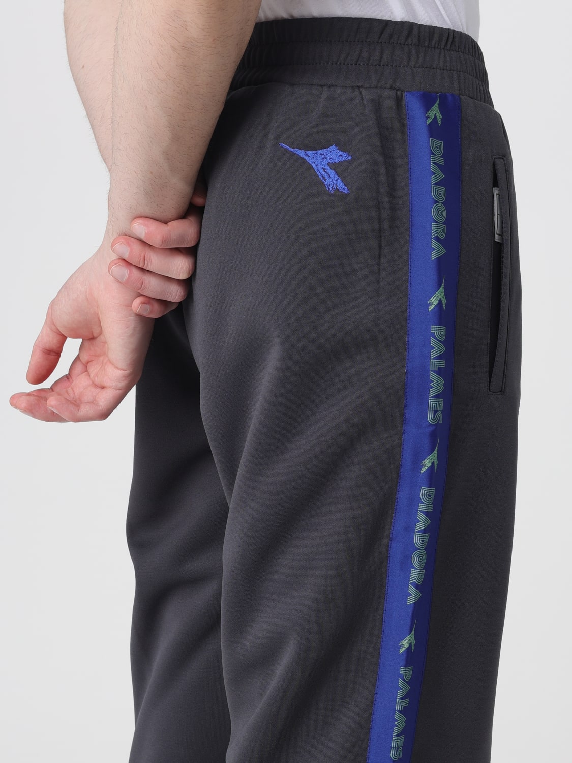 DIADORA HERITAGE PANTALONI: Pantaloni jogging Diadora Heritage in cotone , Nero - Img 4