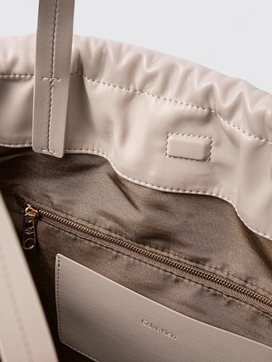 CALVIN KLEIN SAC PORTÉ ÉPAULE: Sac porté épaule femme Calvin Klein, Beige - Img 4