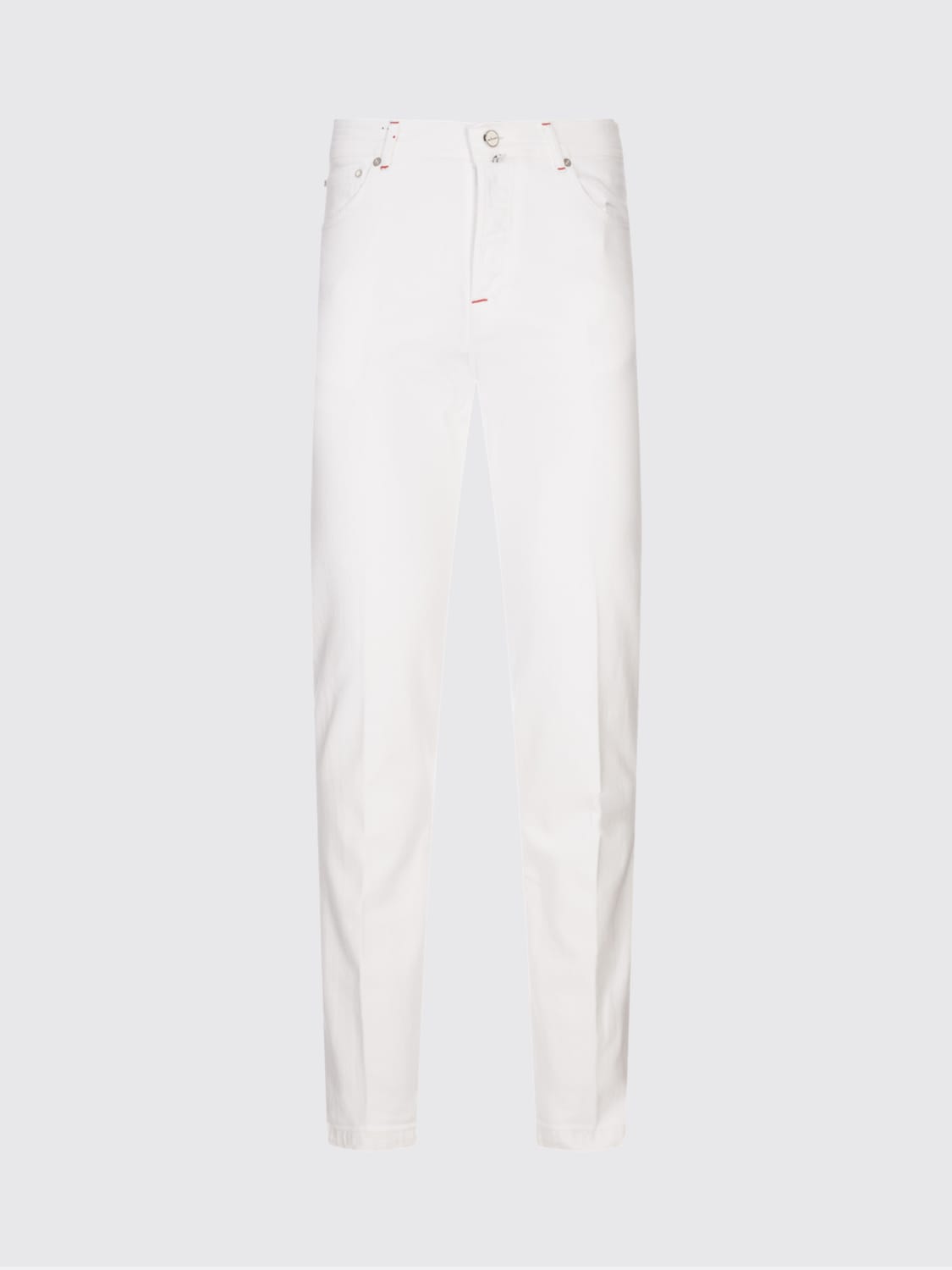 KITON PANTS: Pants men Kiton, White - Img 1