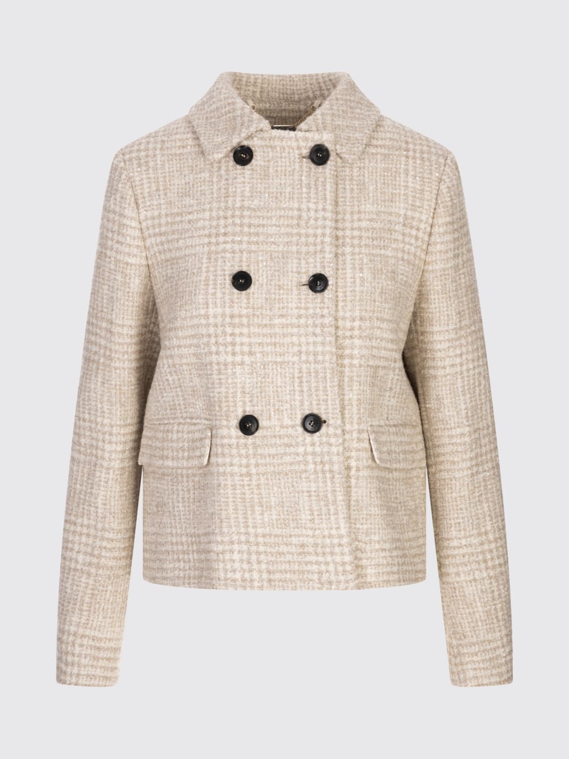 KITON MANTEAU: Manteau femme Kiton, Marron - Img 1