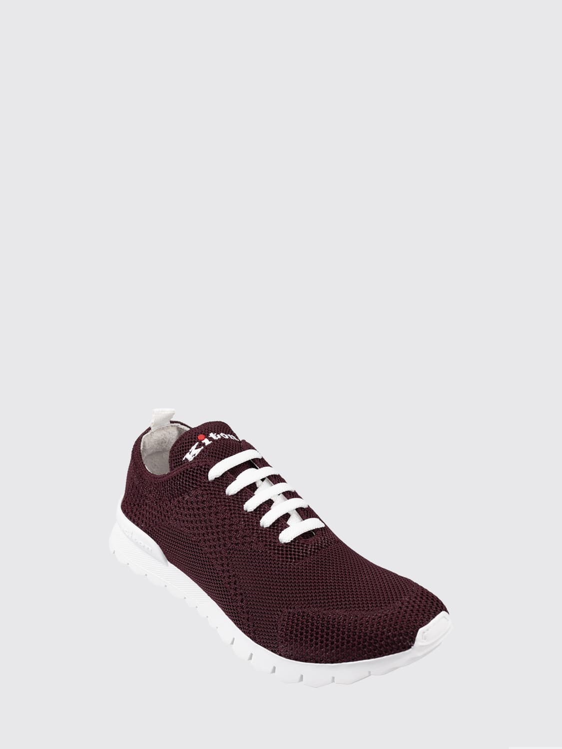 KITON SNEAKERS: Sneakers Kiton in maglia misto cotone , Rosso - Img 2