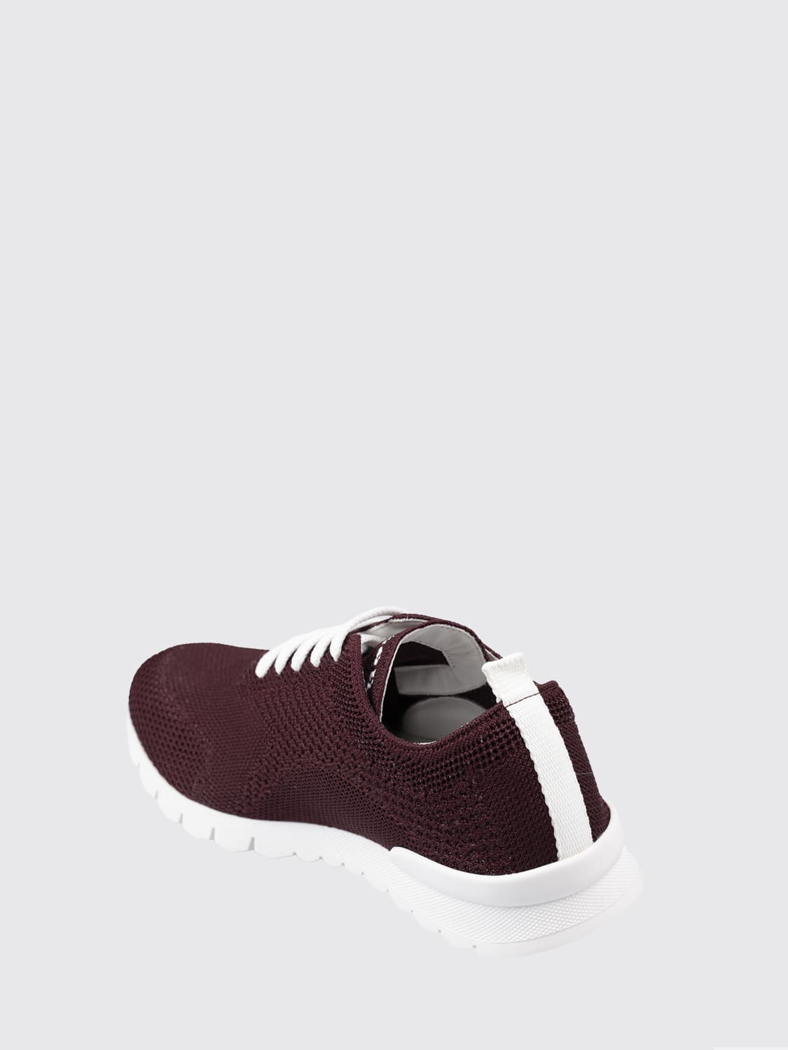 KITON SNEAKERS: Sneakers Kiton in maglia misto cotone , Rosso - Img 3