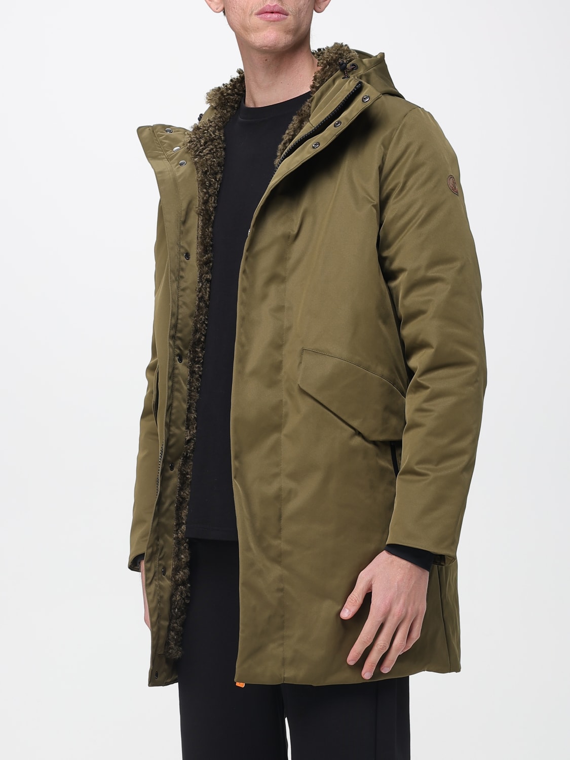 SAVE THE DUCK COAT: Coat men Save The Duck, Green - Img 3