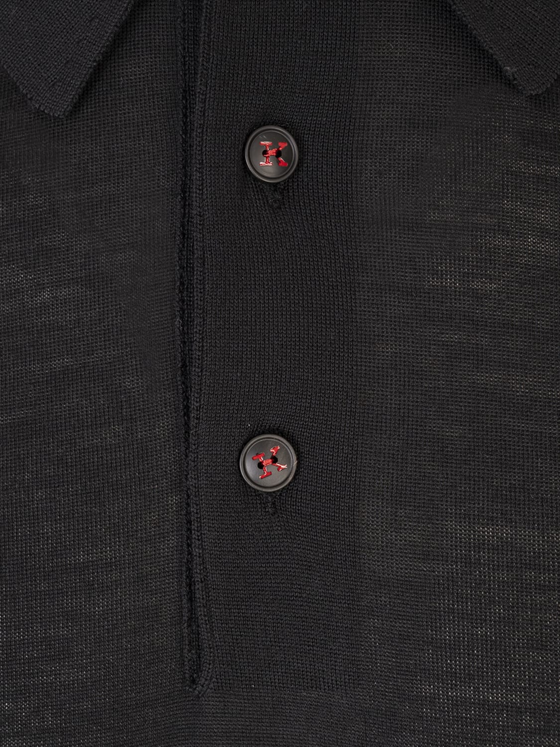 KITON POLO: Polo di lana Kiton, Nero - Img 3