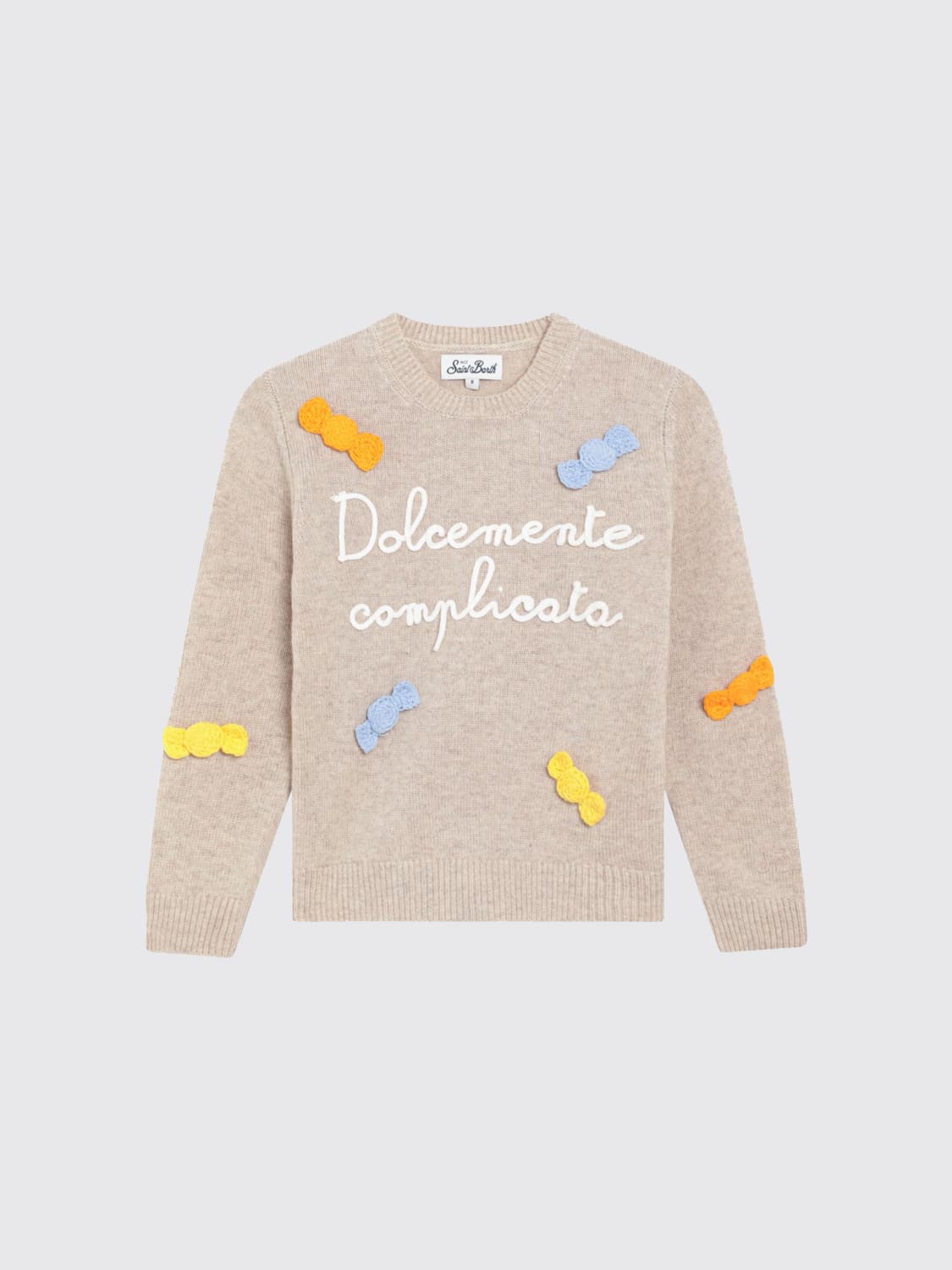 MC2 SAINT BARTH PULLOVER: Pullover kinder Mc2 Saint Barth, Beige - Img 1