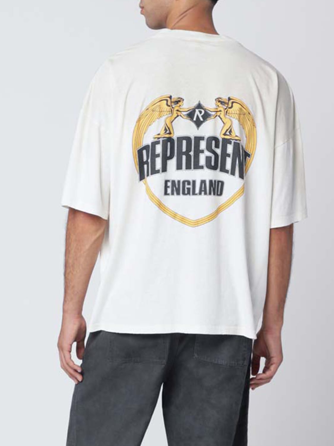 REPRESENT T-SHIRT: T-shirt men Represent, Ecru - Img 2