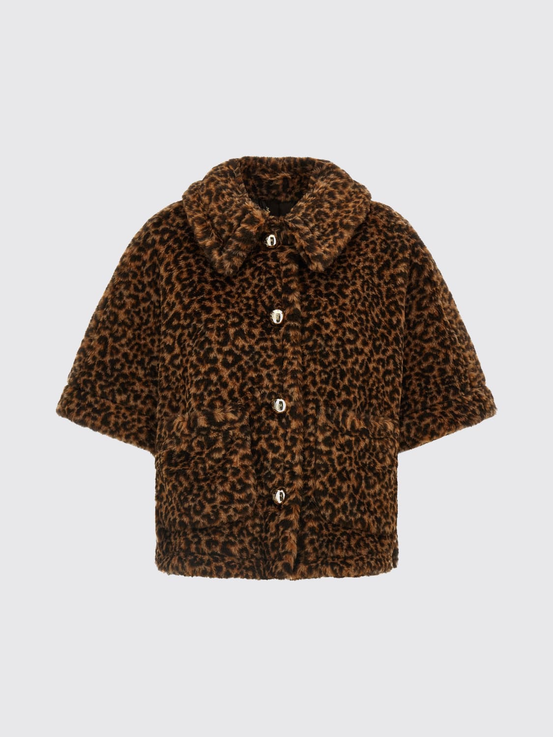 MAX MARA FUR COAT: Cape woman Max Mara, Brown - Img 1