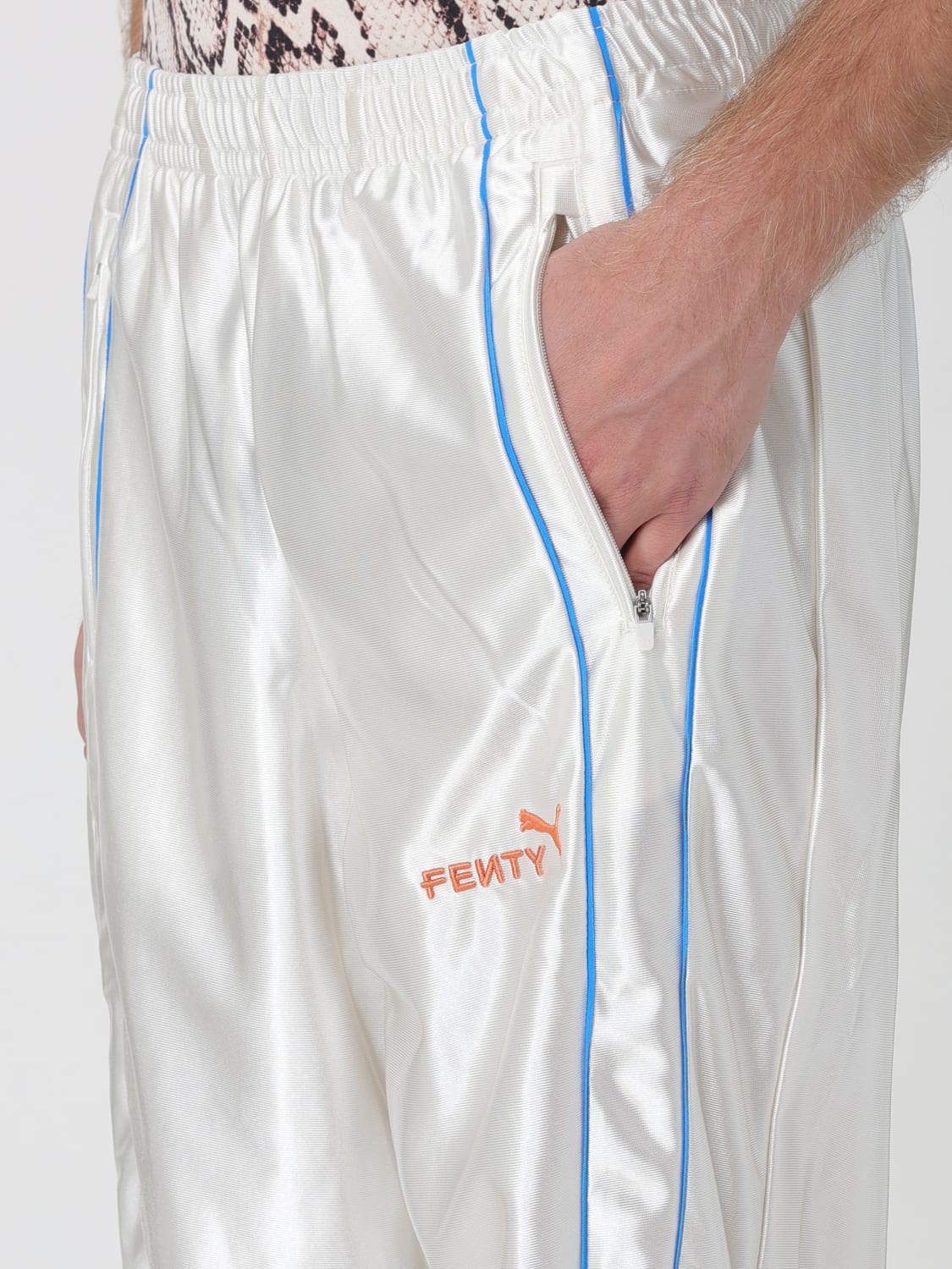 PUMA PANTS: Pants men Puma, White - Img 4