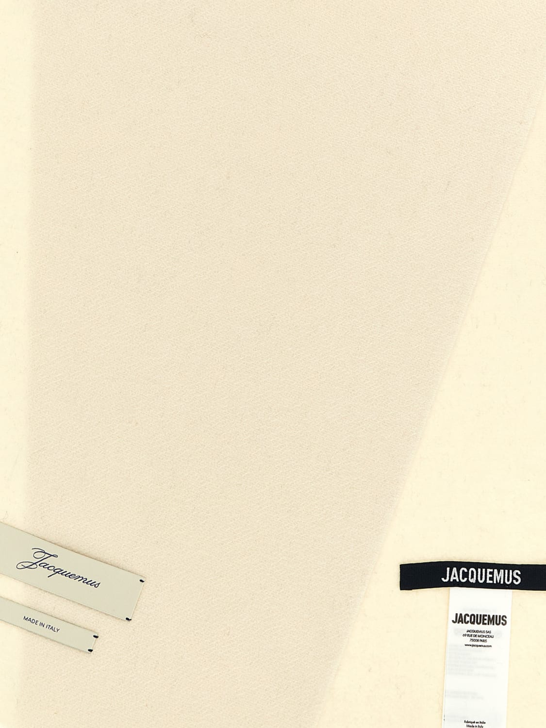 JACQUEMUS SCARF: Neck scarf men Jacquemus, Beige - Img 3