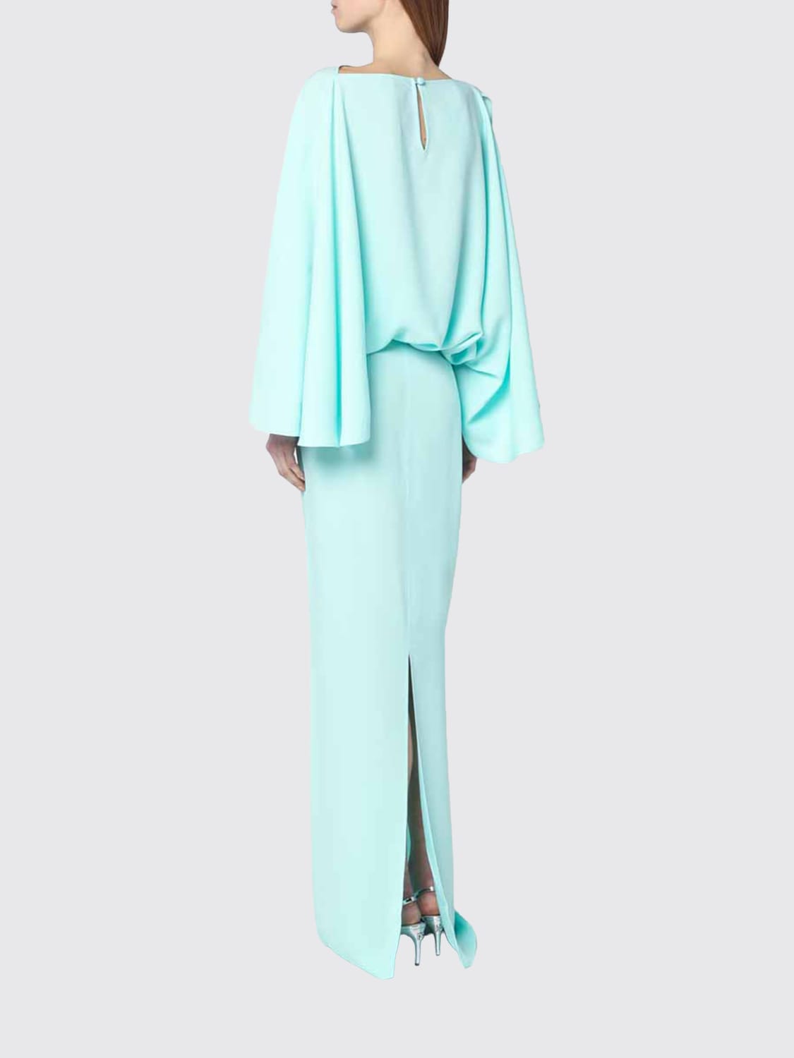 TALLER MARMO ABITO: Abito in misto viscosa Taller Marmo, Acqua - Img 3