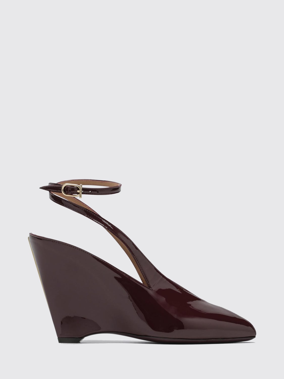 FERRAGAMO ZAPATO DE SALÓN: Sandalias de tacón mujer Ferragamo, Vino - Img 1