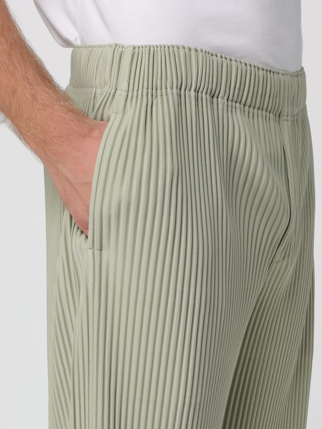 HOMME PLISSE' ISSEY MIYAKE PANTALONES: Pantalones hombre Homme Plisse' Issey Miyake, Verde - Img 4