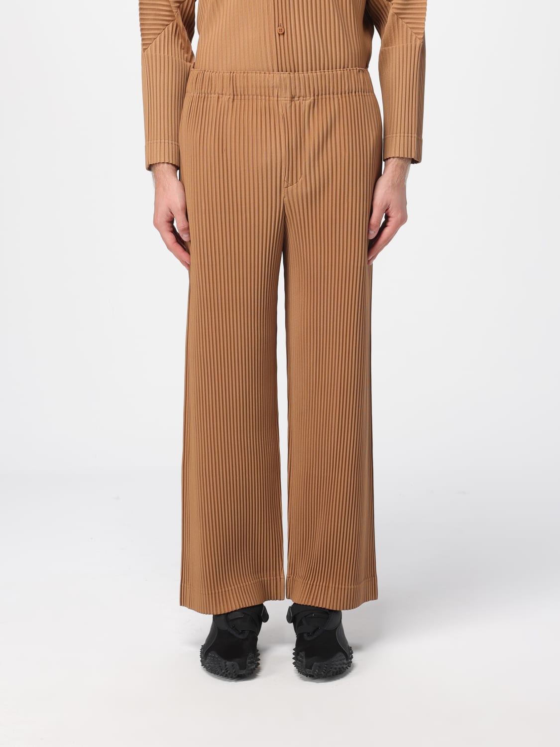 HOMME PLISSE' ISSEY MIYAKE PANTS: Pants men Homme Plisse' Issey Miyake, Brown - Img 1