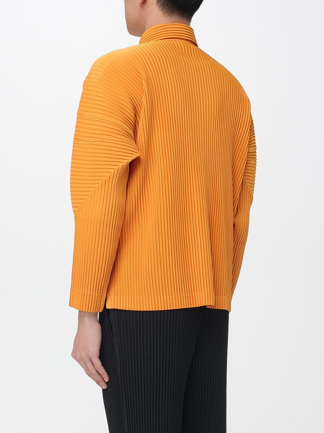 HOMME PLISSE' ISSEY MIYAKE CAMICIA: Camicia Homme Plisse' Issey Miyake in crêpe, Arancione - Img 2