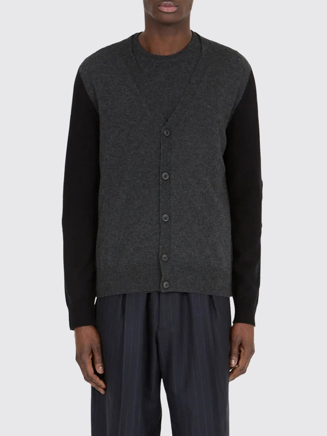 MAISON MARGIELA SWEATER: Cardigan men Maison Margiela, Grey - Img 1