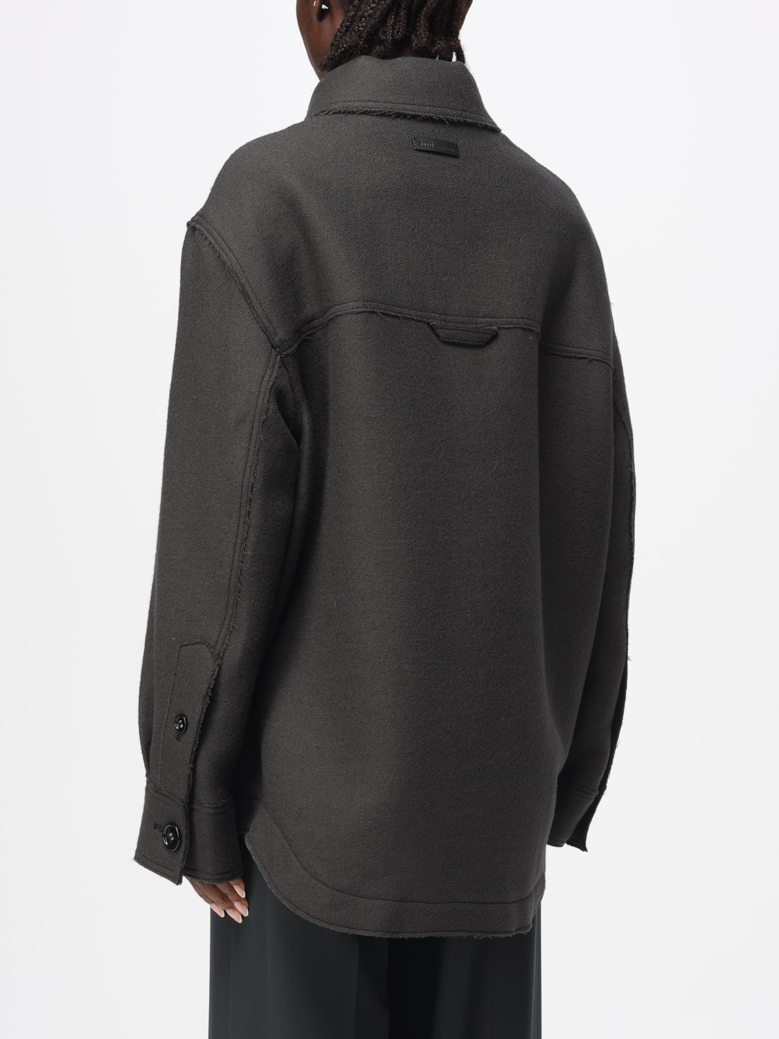 AMI PARIS JACKET: Blazer woman Ami Paris, Grey - Img 3