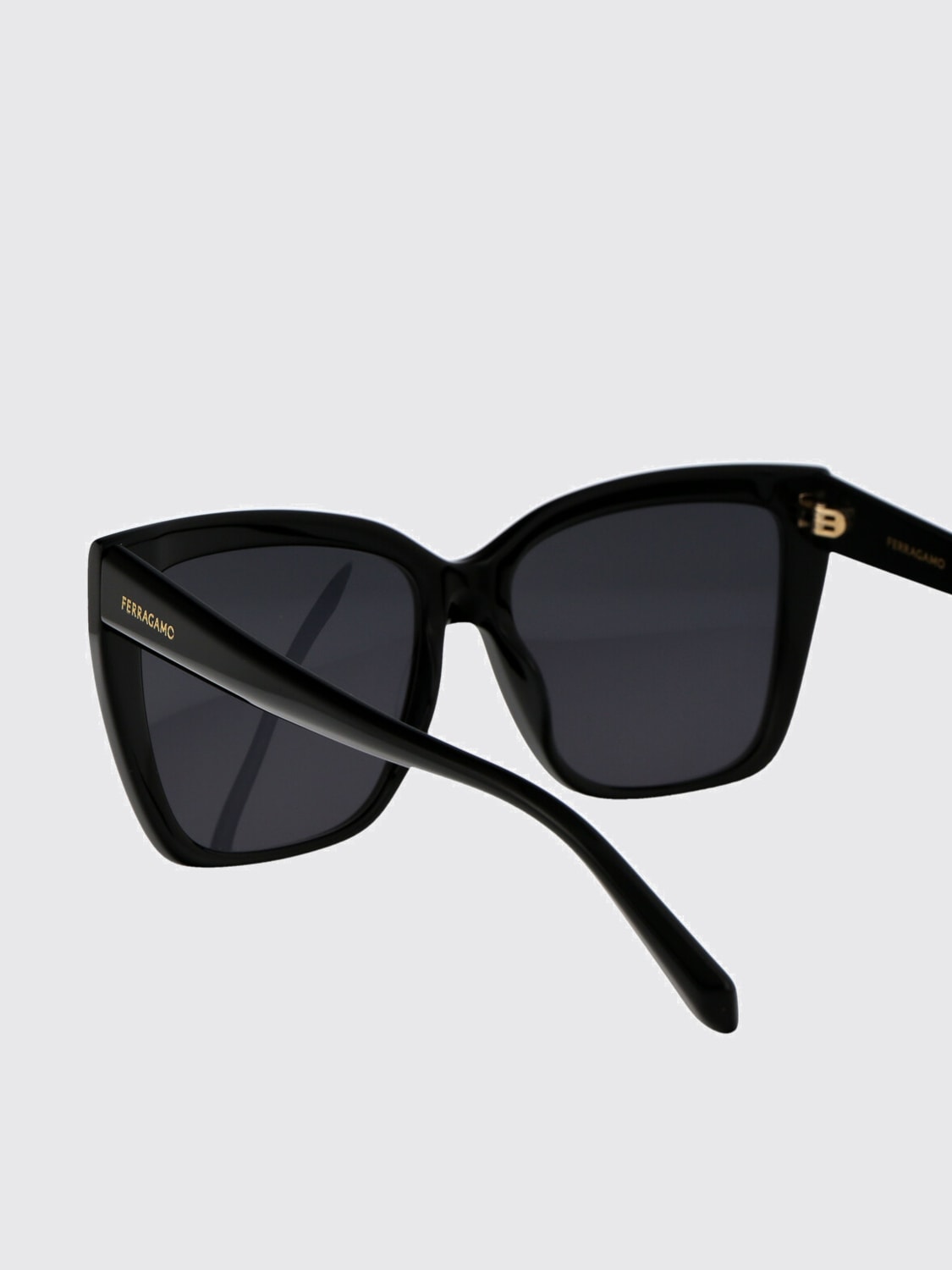 FERRAGAMO OCCHIALI DA SOLE: Occhiali da sole SF1102S Ferragamo in acetato, Nero - Img 3