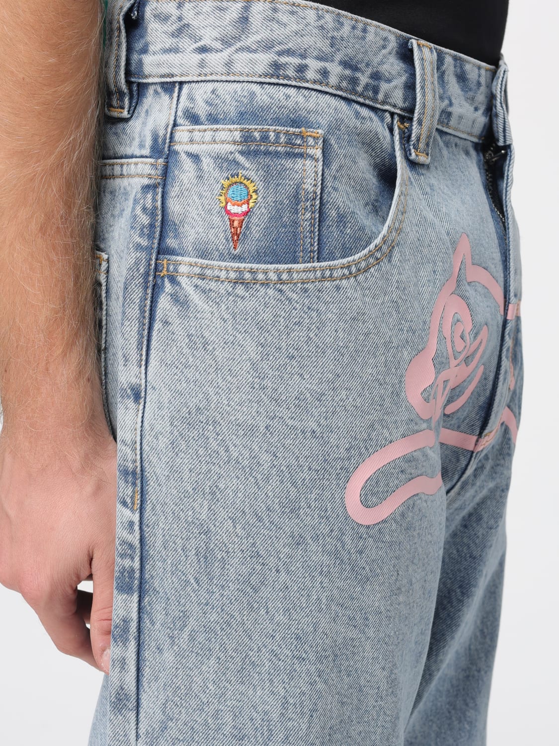 ICECREAM JEANS: Jeans men Icecream, Gnawed Blue - Img 3