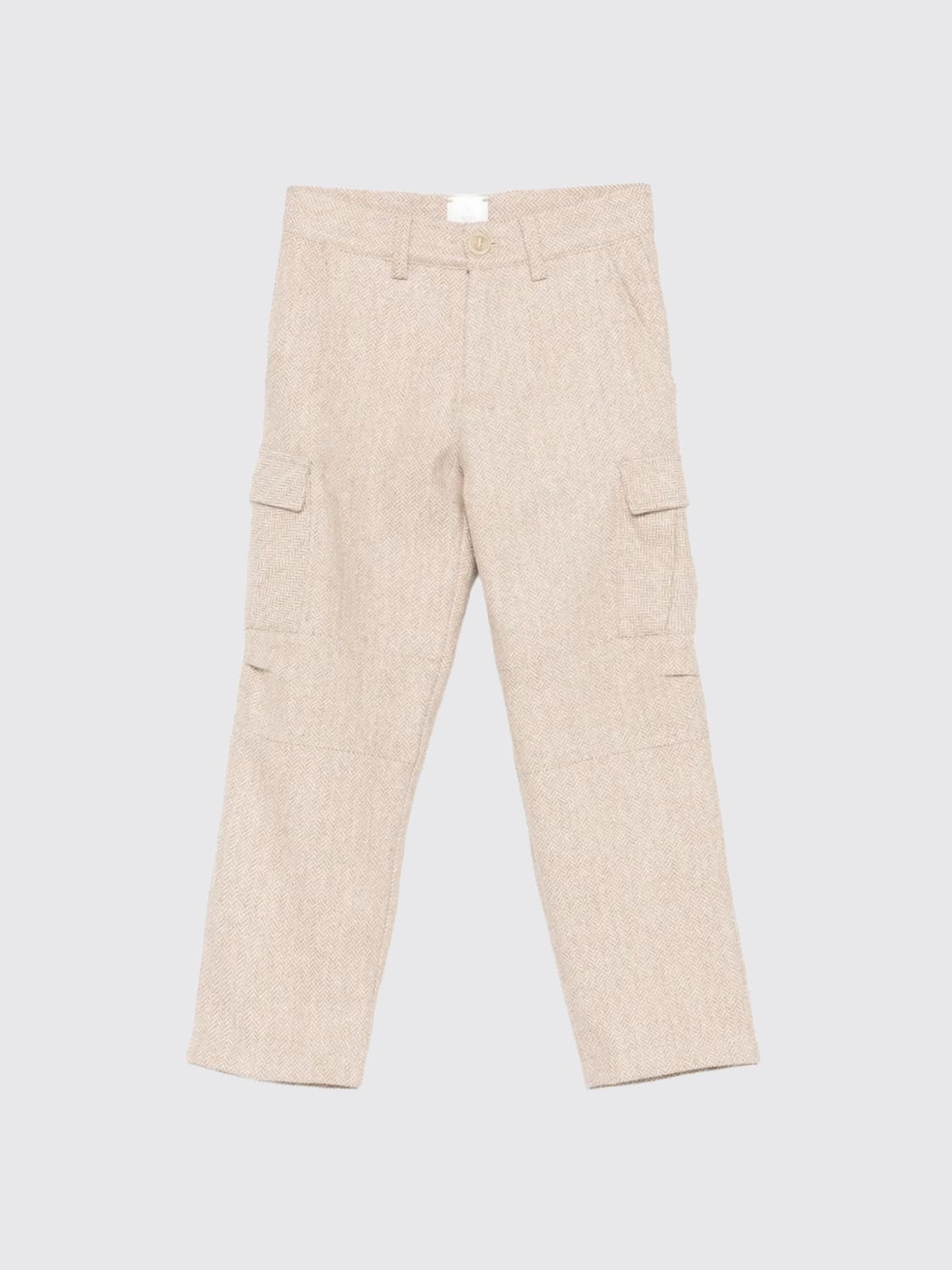 ELEVENTY PANTALONI: Pantaloni cargo in misto lana Eleventy, Marrone - Img 1