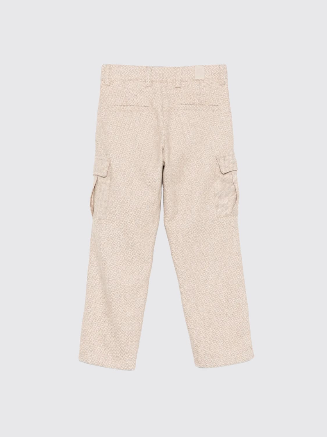 ELEVENTY PANTALONI: Pantaloni cargo in misto lana Eleventy, Marrone - Img 2