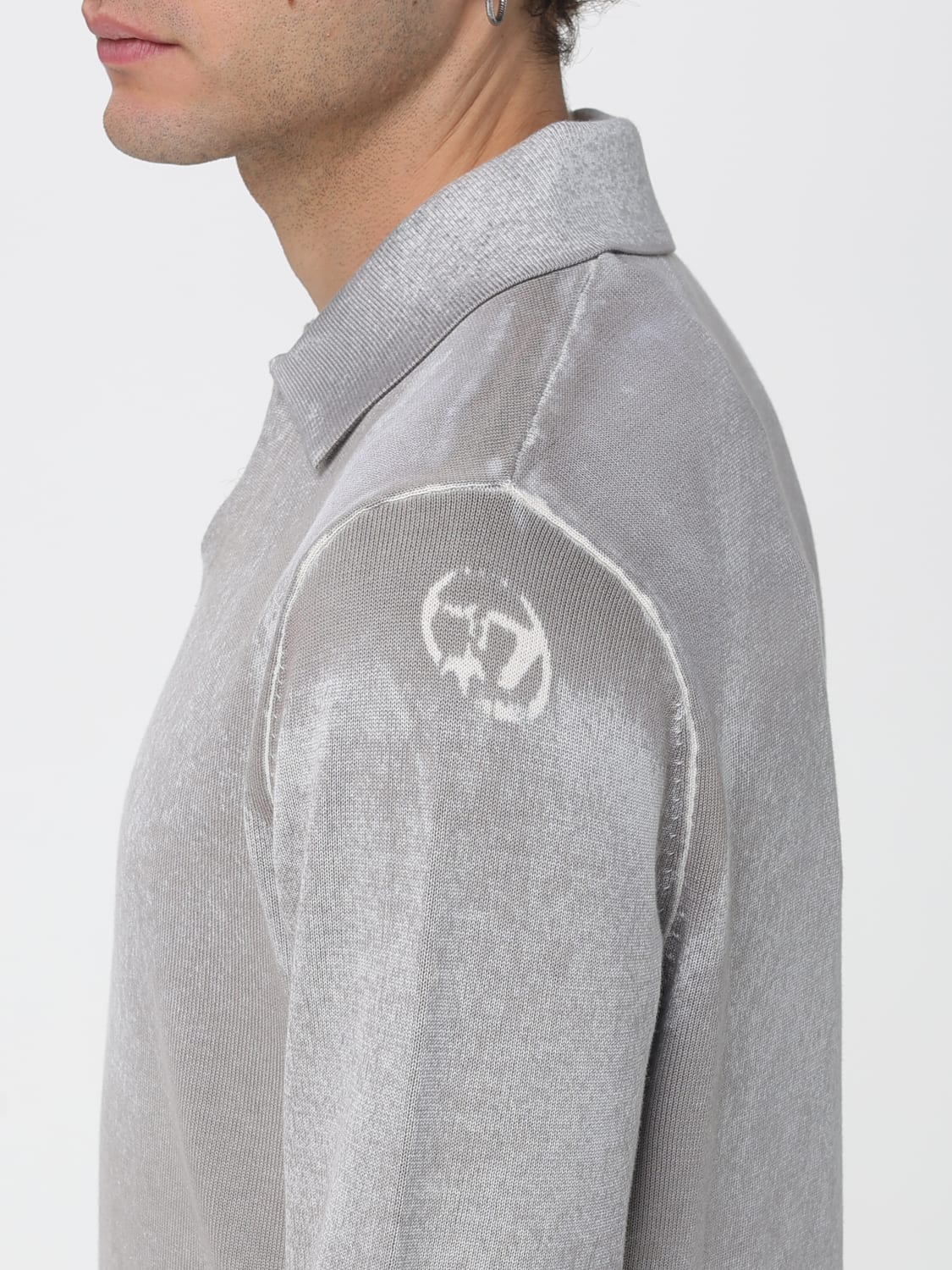 DIESEL POLO SHIRT: Sweater men Diesel, Grey - Img 3