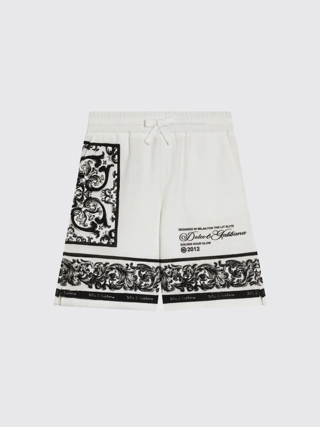 DOLCE & GABBANA SHORTS: Pants kids Dolce & Gabbana, White - Img 1