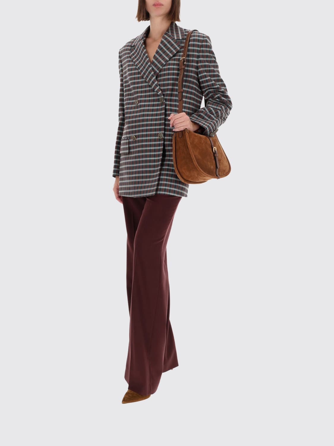 ETRO JACKET: Blazer woman Etro, Grey - Img 2