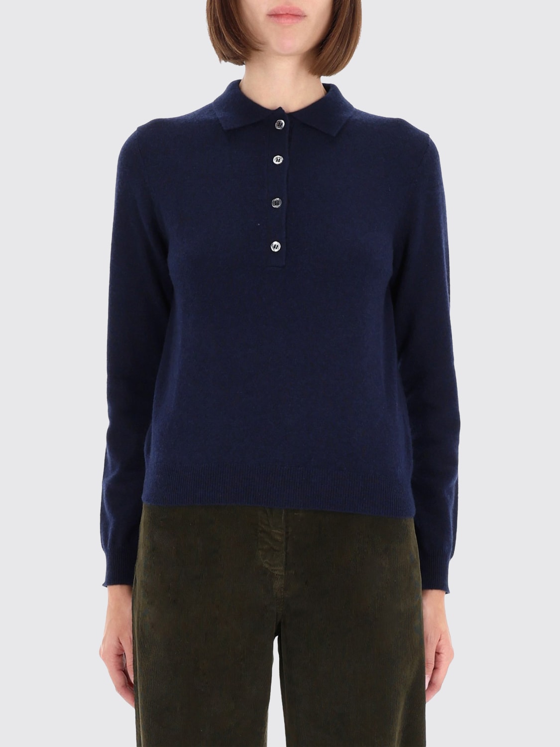 ASPESI POLO: Pullover damen Aspesi, Blau - Img 1