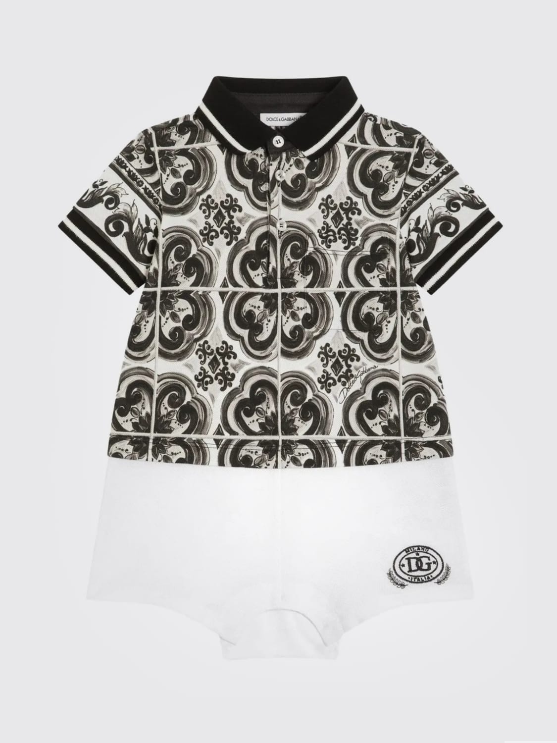 DOLCE & GABBANA MONO: Mono niños Dolce & Gabbana, Blanco - Img 1