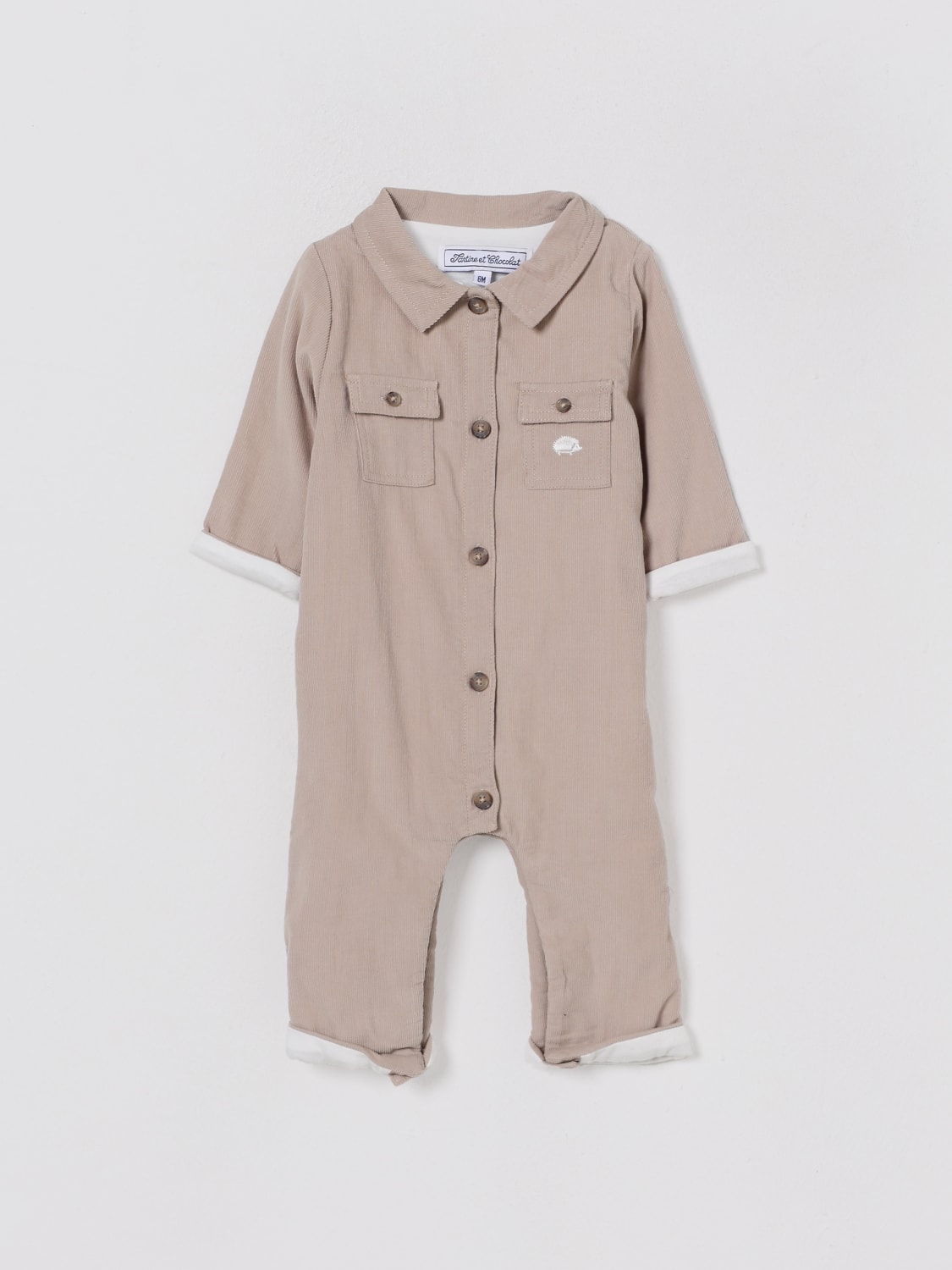 TARTINE ET CHOCOLAT TRACKSUIT: Romper kids Tartine Et Chocolat, Beige - Img 1