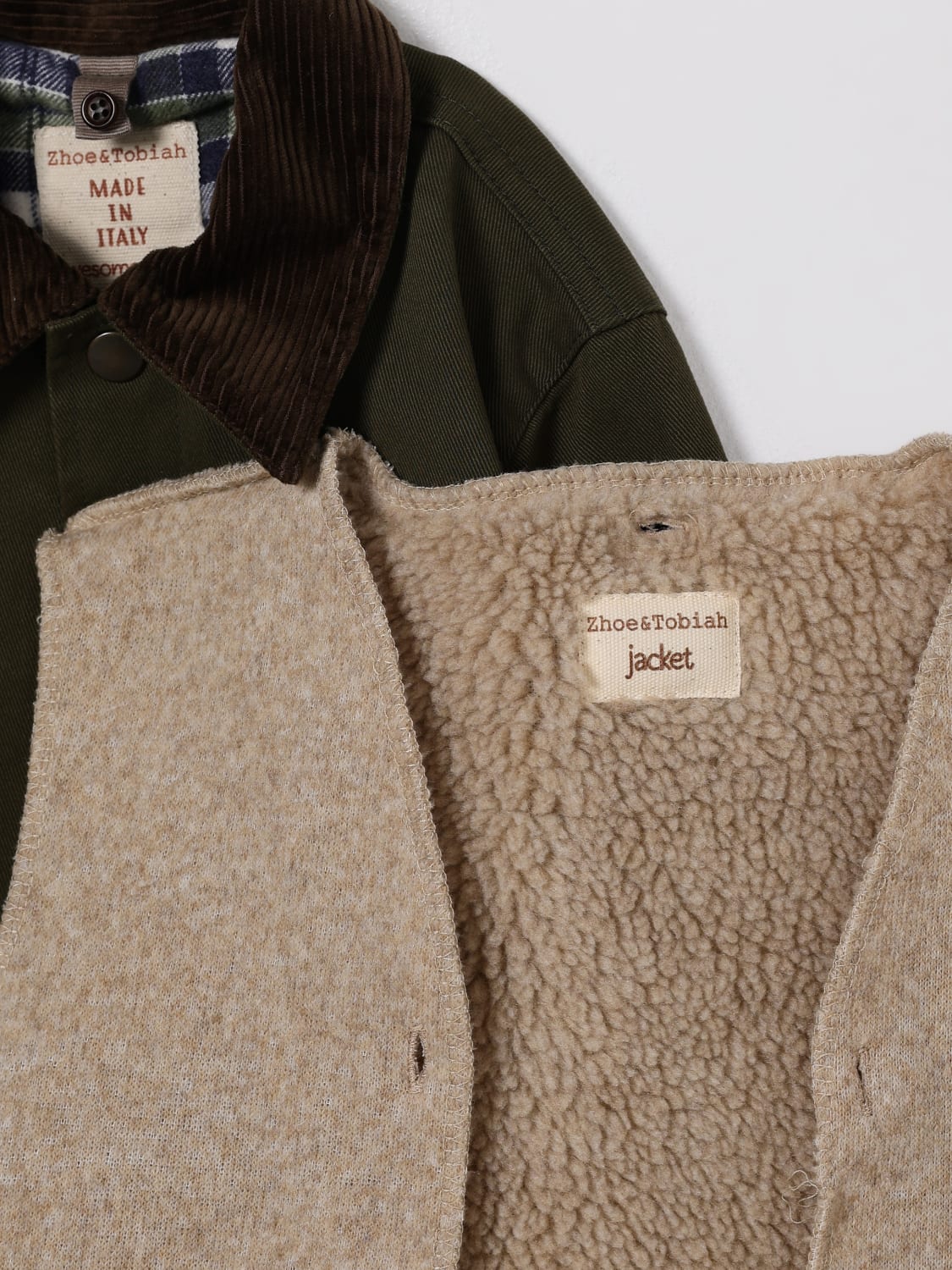 ZHOE & TOBIAH JACKET: Blazer kids Zhoe & Tobiah, Green - Img 3