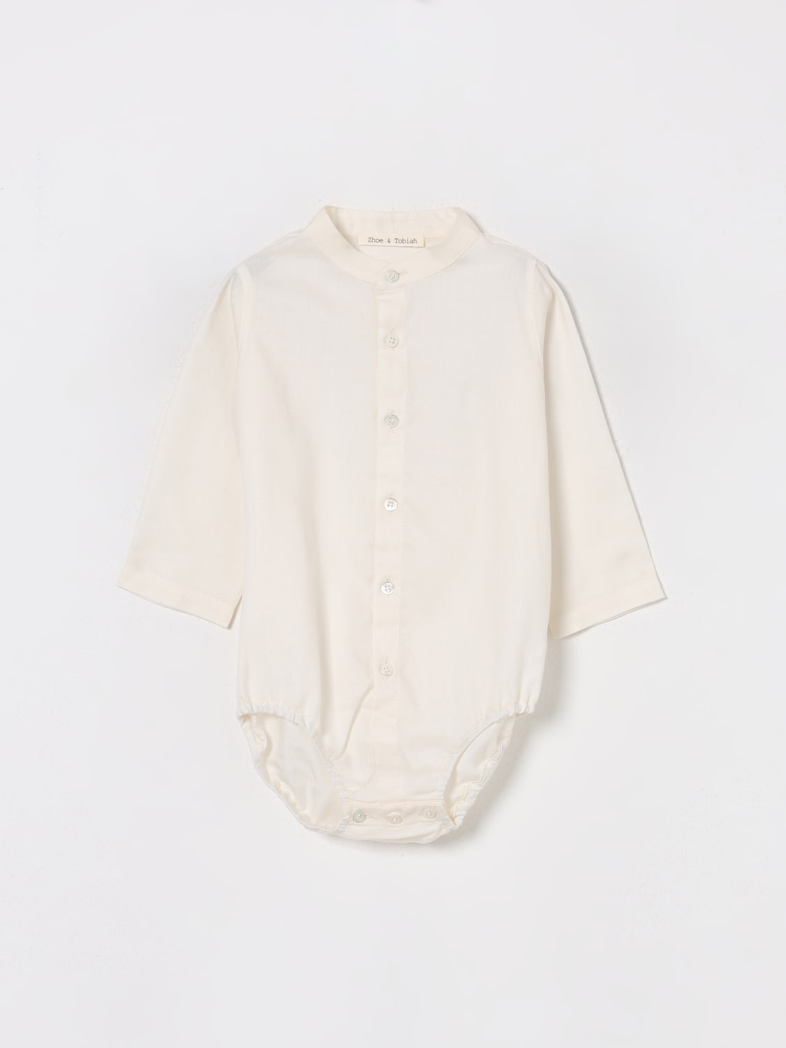 ZHOE & TOBIAH MAMELUCO: Camisa niños Zhoe & Tobiah, Beige - Img 1