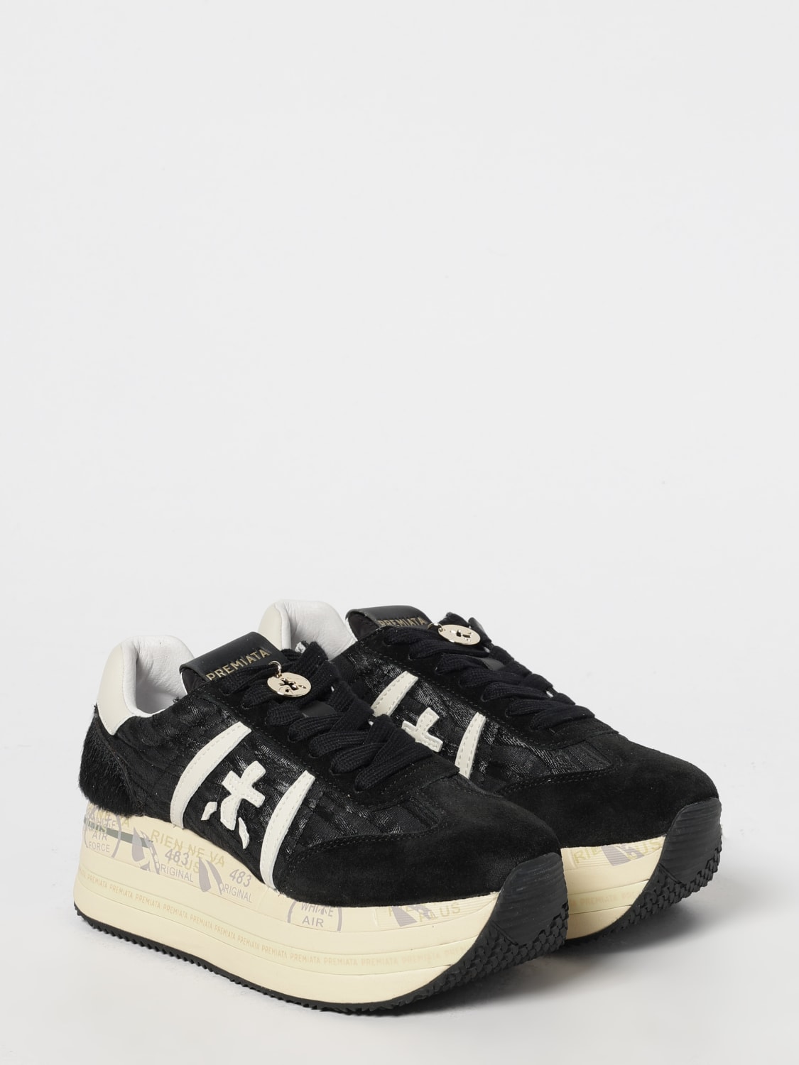 PREMIATA SNEAKERS: Shoes woman Premiata, Black - Img 2