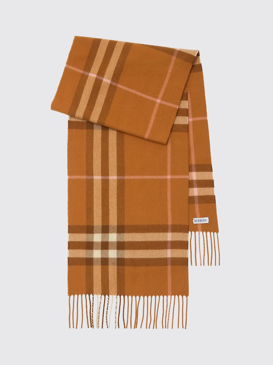 BURBERRY SCIARPA: Sciarpa Check Burberry in cashmere , Fantasia - Img 1