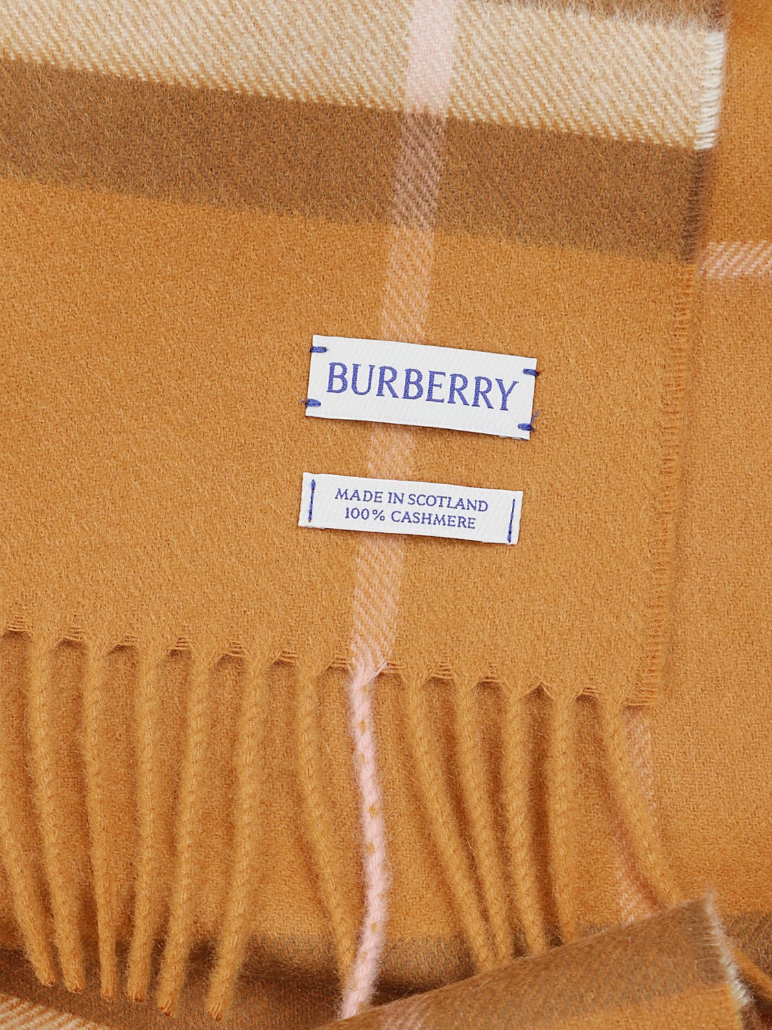 BURBERRY SCIARPA: Sciarpa Check Burberry in cashmere , Fantasia - Img 3