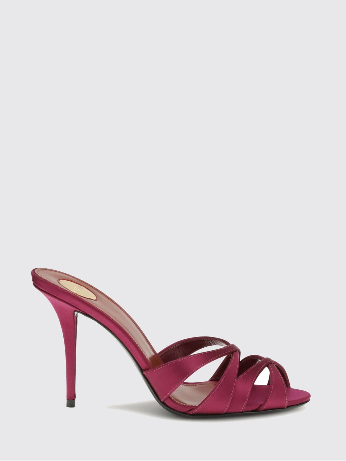 SAINT LAURENT HEELED SANDAL: Shoes woman Saint Laurent, Burgundy - Img 1
