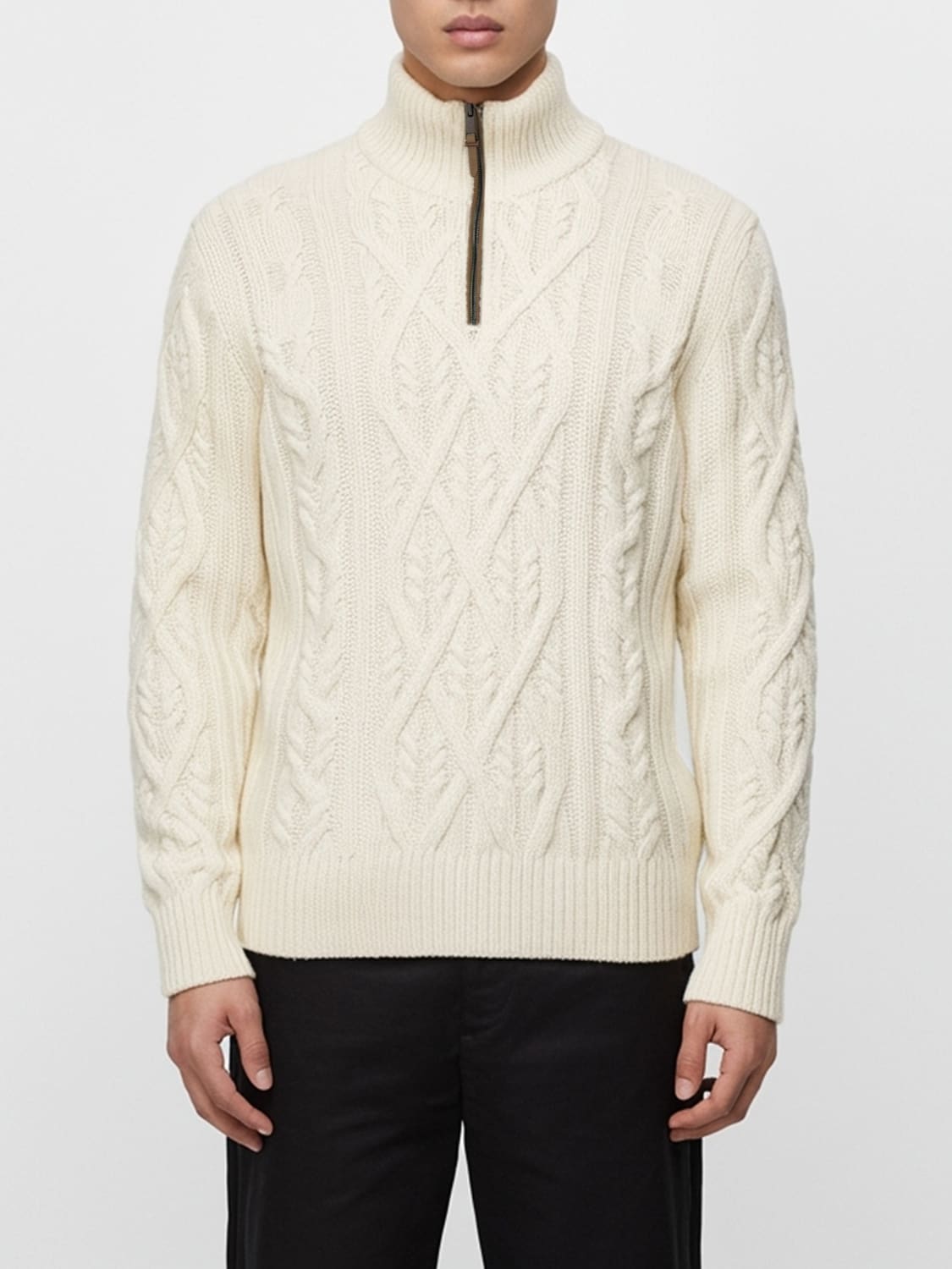 BOSS SWEATER: Sweater men Boss, White - Img 1