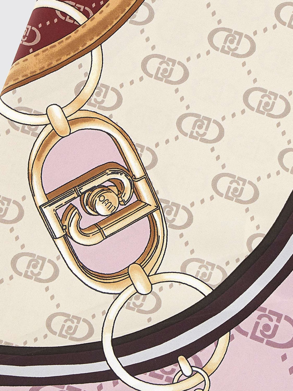 LIU JO SCIARPA: Foulard con stampa Liu Jo, Fantasia - Img 2