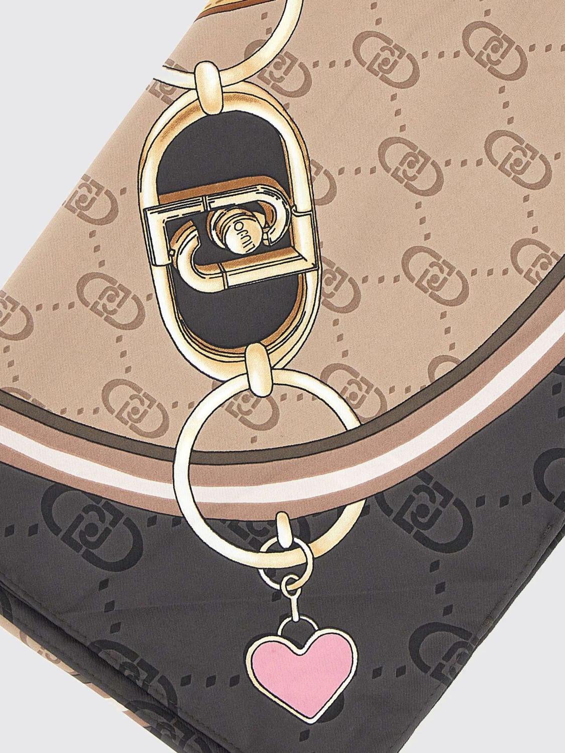 LIU JO SCIARPA: Foulard con stampa Liu Jo, Grigio - Img 2