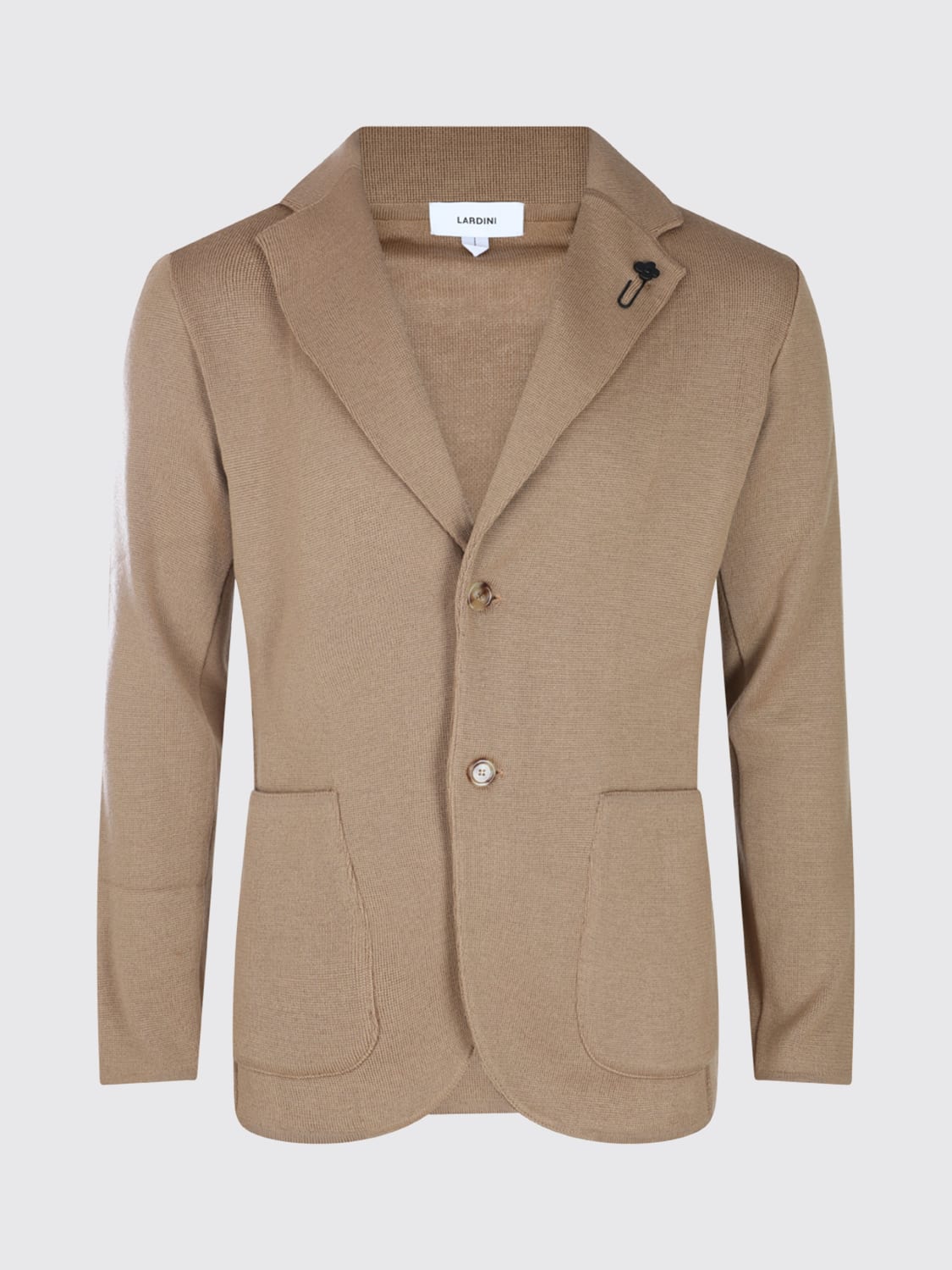 LARDINI JACKET: Sweater men Lardini, Camel - Img 1