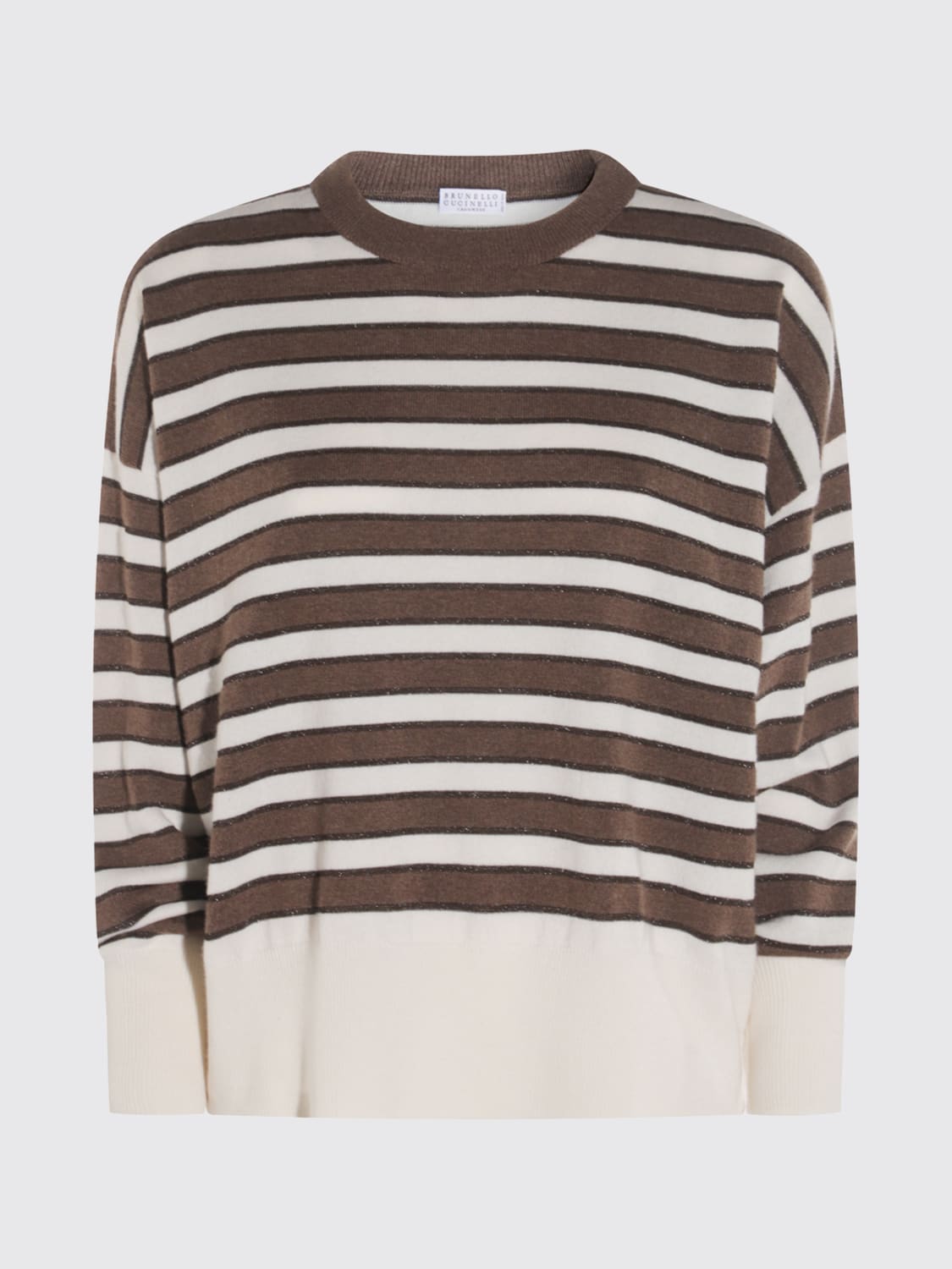 BRUNELLO CUCINELLI SWEATER: Sweater woman Brunello Cucinelli, Brown - Img 1