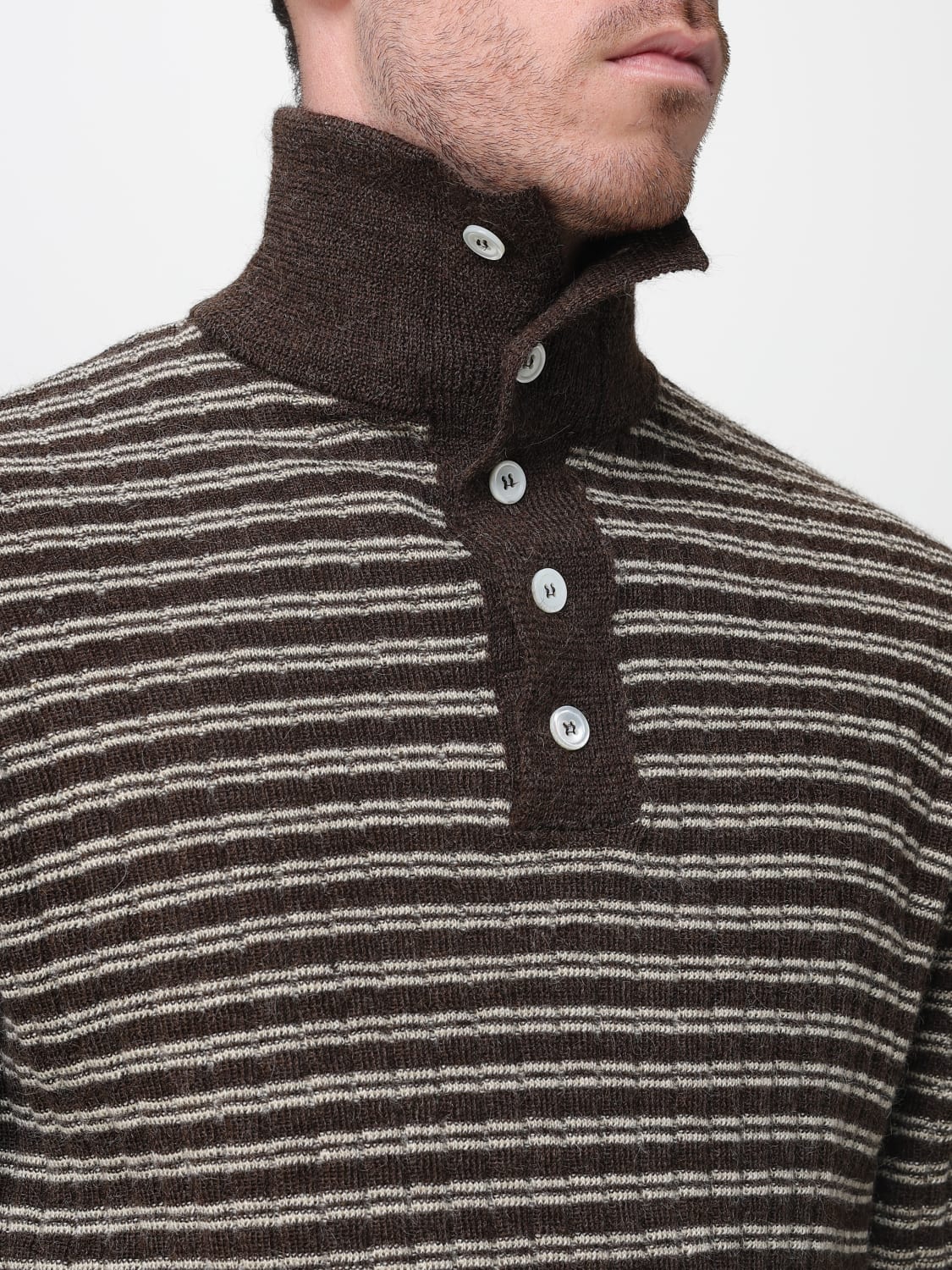 NAMACHEKO POLO衫: 毛衣 男士 Namacheko, 棕色 - Img 3